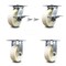 Service Caster 6 Inch Nylon Caster Brakes/Swivel Locks and 2 Rigid, 2PK SCC-35S620-NYR-SLB-BSL-2-R-2 - alternate 1